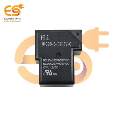 HRG90-DC T-Type Relay T90 SPDT 12V 20A/30A Through Hole 6-Pin